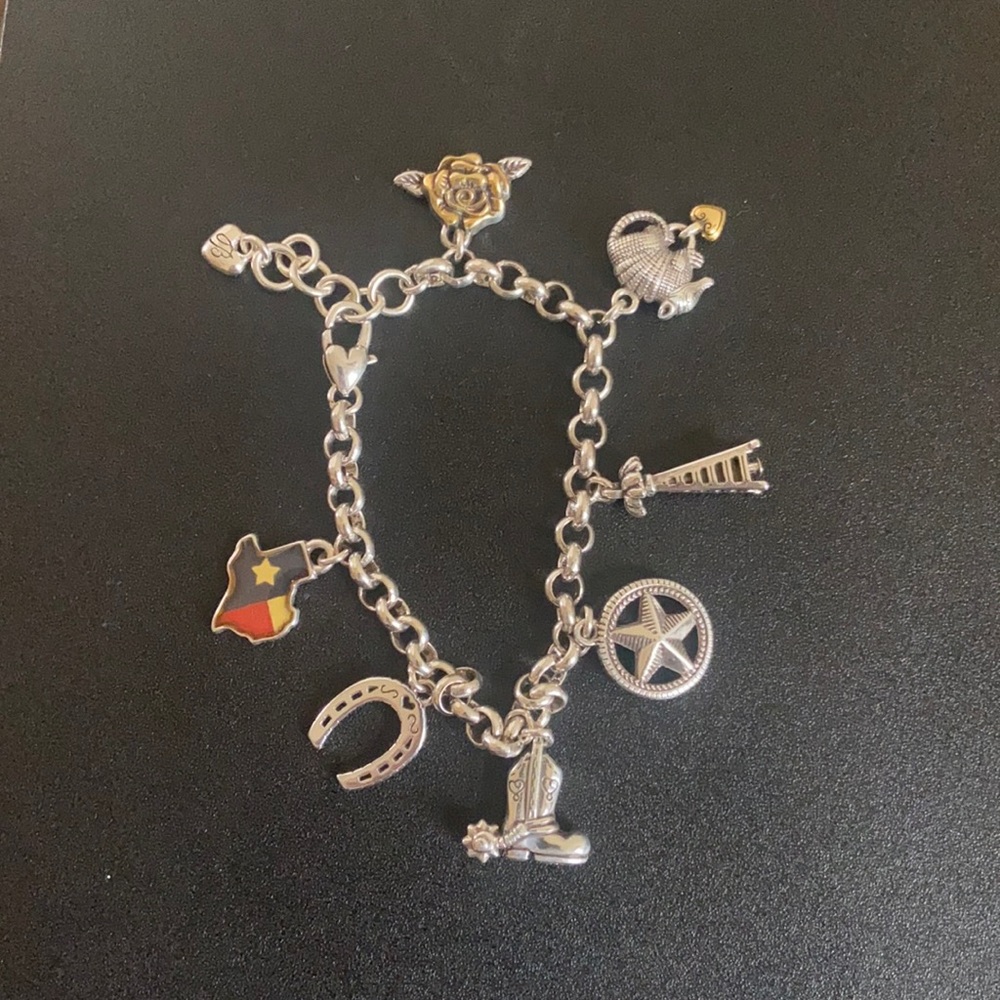 Brighton Texas State Charm Bracelet - RARE!